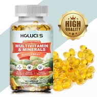 Holucks Whole Foods Multivitamin for Women & Men - Vitamin & Mineral Supplement with Vitamin A, B-Co