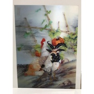 5D CHICKEN POSTER PICTURE DISPLAY THICK MATERIAL SIZE 24.5x34.5cm (PxH) WITHOUT FRAME