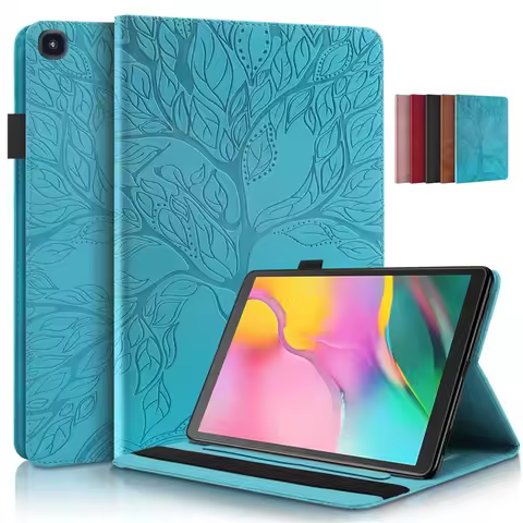 3D Tree Embossed for Samsung Galaxy Tab A 10 1 2019 Case Flip Stand Tablet for Samsung Galaxy Tab A 
