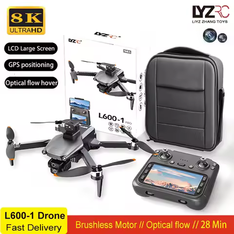2025 New L600-1 PRO GPS Drone 5G Professional 8K HD Aerial Dual Camera Screen Control Laser Obstacle