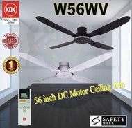 KDK W56WV 56 INCH CEILING FAN / COMES WITH REMOTE CONTROL / 4 BLADES / 9 SPEED CONTROL