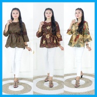 Women's BATIK BLOUSE SLIMFIT BATIK UNIFORM BATIK FASHION BLOUSE FOR WOMEN RECENT BLOUSE