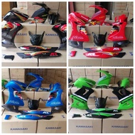 KAWASAKI RR ZSR ZX150 KR150 NINJA150 COVER SET BODY COVER RED BLUE WITH STICKER 1622