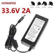 33.6V smart lithium battery charger 100-240VAC 33.6V2000mA power adapter AC 100-240V dc 33.6V US EU 