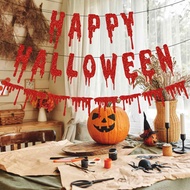 Happy Halloween Banner Party Decoration Bloody words Party decoration supplies horror atmospheric pr