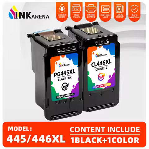 Replacement for Canon PG445 CL446 445 446 XL PIXMA TR4540 IP2840 MX494 Ink Cartridge TS204 TS304 TS3