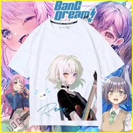 YYDS BanG Dream Its MyGO Cosplay cloth 3D summer T-shirt Anime Short Sleeve Top