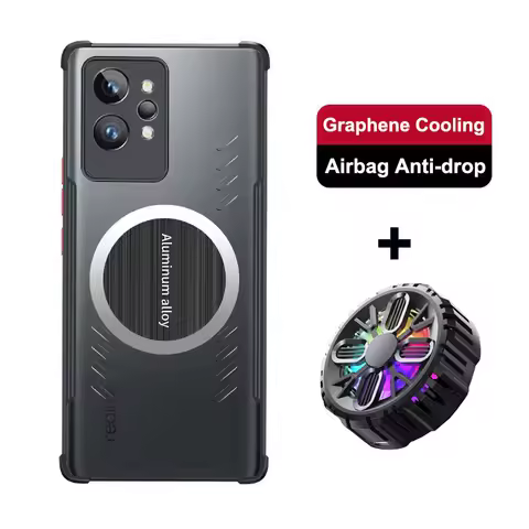 For OPPO Realme GT2 Pro Graphene Vent Hole Case GT 2 Pro Heat Dissipation Breathable + Radiator For