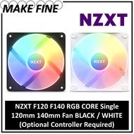 NZXT F120 F140 RGB CORE Single 120mm 140mm Fan BLACK / WHITE