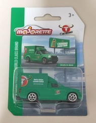โมเดลรถกระบะ isuzu d-max  คาราบาวแดง WORLD CLASS BRAND แพ็คเดิม  ของ majorette สเกล 1:64