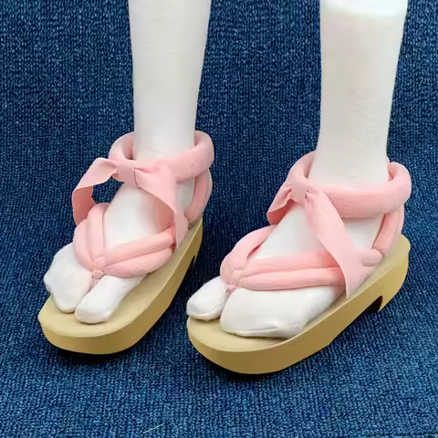 1 Pair Anime Cosplay Shoes for Mitsuri Sandals Geta Clogs Flip Flops Anime Halloween Christmas Event