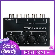 AIBINELO-Channels Passive Stereo Mixer Mini Audio Mixer Portable Sound Mixer Input Ultra Low Noise f
