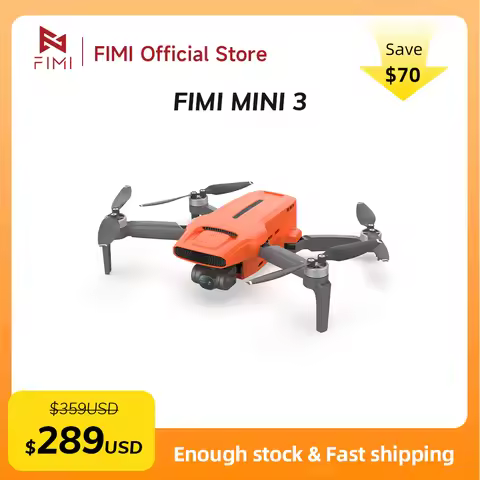 FIMI MINI 3 New Drone 4K 60fps AI Super Night Video 9km Range 3-axis Gimbal 249g Ultralight Design S