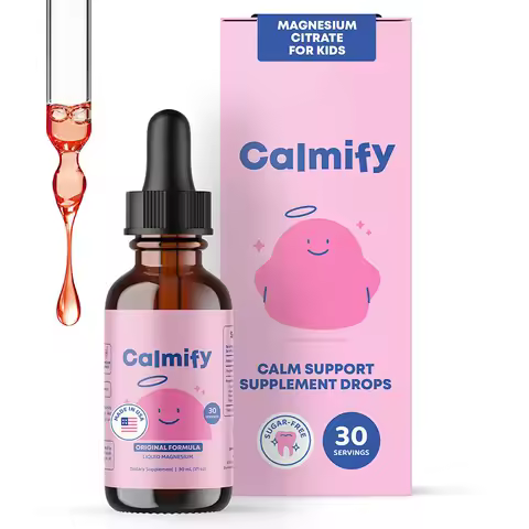 Magnesium Glycinate Liquid Drops Contain Magnesium Glycinate Citrate & Herbal Extract Daily Sugar Fr