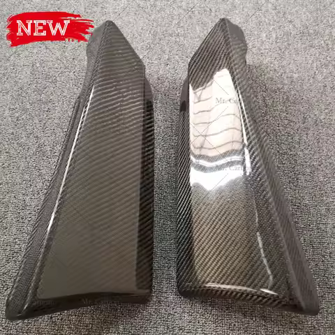 For Honda Civic FK7 Hatchback Mugen Style Carbon Fiber Rear Spat Glossy Fibre Bumper Add On Drift Ra