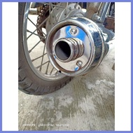 ◲ ⊕ ☇◑ muffler tip /stock pipe tip stainless  tmx125/155 alpha, barako175/bajaj100/125