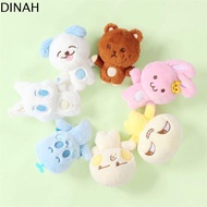 DINAH จี้ห้อยคอ พวงกุญแจตุ๊กตาการ์ตูน Fluffty ตัวการ์ตูน พวงกุญแจ NCT DREAM ลำลองแบบสบายๆ น่ารักน่าร