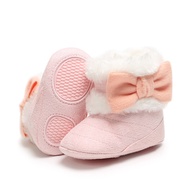 Sepatu Boots Bayi Perempuan Import Bulu Winter Bunga 0 6 Bulan Cewek 6 12 Bulan Anti Slip