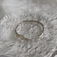 【日本直送 名牌中古包】GUCCI 古馳 手鍊 銀色 SILVER925 vintage 古著 舊款 eubebh