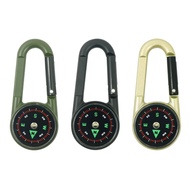 Multifunctional keychain with compass_Compass Thermometer Carabiner