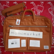 售罄 sold out 實物相 PORTER 2 way briefcase 仿皮兩用公事包 business bag 男斜咩袋返工袋 men PORTER TOKYO JAPAN