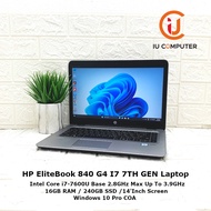 HP ELITEBOOK 840 G4 INTEL CORE I7-7600U 16GB RAM 240GB SSD USED LAPTOP REFURBISHED NOTEBOOK