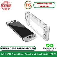 JYS NS221 Crystal Clear Case for NSW Nintendo Switch OLED