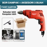 REAIM Mesin Bor Listrik 13mm Bolak Balik Electric Drill Bor Beton Kayu Besi Tembok