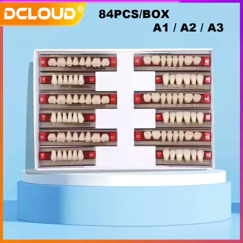 3Set/Box Dental Synthetic Resin Teeth Set Acrylic Denture Teeth Upper Anterior Lower Posterior Teeth