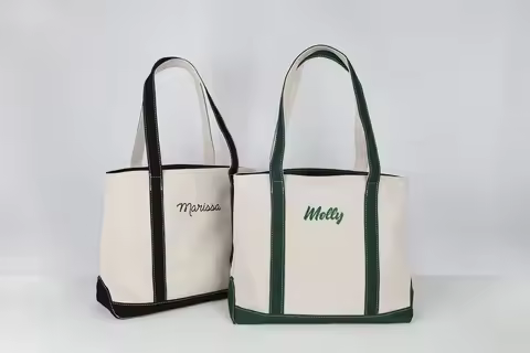 Embroidered Tote Bag, Custom Canvas Tote Bag, Boat Tote, Beach Bag, Personalized Bridesmaid Gifts,Pa