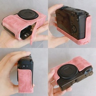 Suitable for Ricoh Ricoh GR III Camera Bag Base Protection Half Cover GR3 Pink Removable Battery Lea