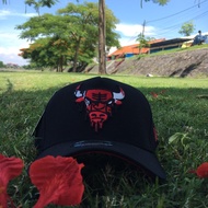HITAM Black 9forty Adjustable Chicago Bulls Nba Hat