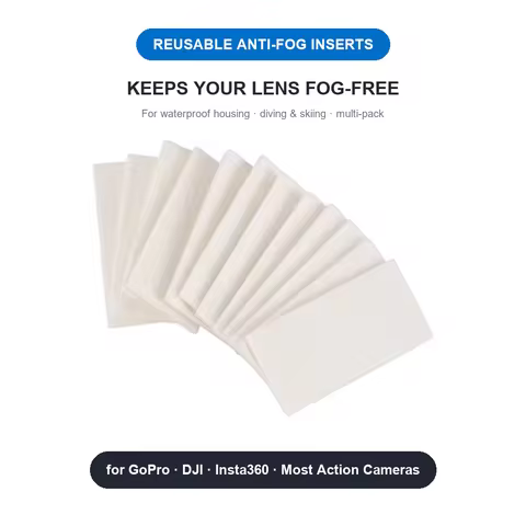 Reusable Anti-Fog Inserts Drying Sheets for GoPro Hero DJI Insta360 SJCAM AKASO Action Cam Waterproo