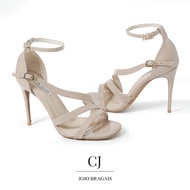 Jojo Bragais CJ Nude-Glossy 4-Inch High Heels | Pageant Heels