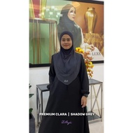 Dhaja Clara Shadow Grey Tudung Sarung Premium