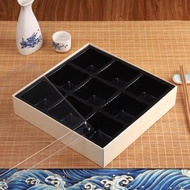 Sushi Box Wooden Picnic Bento Box Fruit Cut Platter Sushi Box Sashimi Packaging Box Barbecue Ingredi