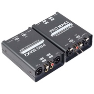 TECHCHIP-2-Way Audio Isolator Audio Current Noise Eliminator XLR 6.5 Lotus Isolator Mixer Live Broad