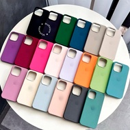 (2) PHONE 15 16 16E 17 17 17AIR PRO PROMAX | Full Cover Silicone Case Anti Stain 1:1 Premium Velvet 