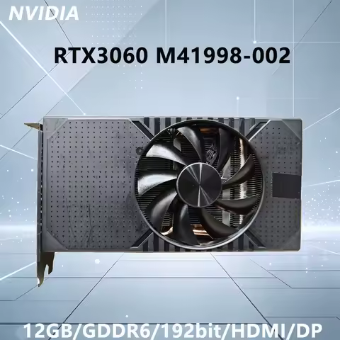 RTX 3060 12GB GPU NVIDIA RTX3060 M41998-002 Graphics Card Support 12GB GDDR6 192-bit HDMI DP 8-Pin P