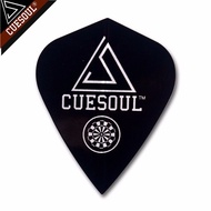 CUESOUL 3PCS Dart Flights Black Color Kite Flights (3 Shape Available )