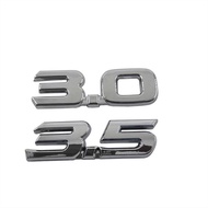 1 x ABS 3.0 3.5 Letter Car Auto Rear Emblem Badge Decal Sticker Replacement Output 3.0 3.5