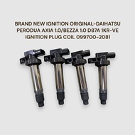 BRAND NEW IGNITION ORIGINAL-DAIHATSU PERODUA AXIA 1.0/BEZZA 1.0 D87A 1KR-VE IGNITION PLUG COIL 09970