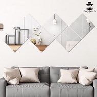 NEW&gt;&gt;3D Square Mirror Tile Wall Stickers Self Adhesive Sticker Bathroom Home Decor