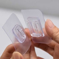Ready Stock 1 pairs Home Plastic Hooks Waterproof Sticky Hook for Kitchen Bathroom Shelf Sticker Sti