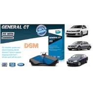 Bendix General CT Front Disc Brake Pad (DB1849GCT) - Volkswagen Golf GTI V/ Passat VI/ Jetta 06