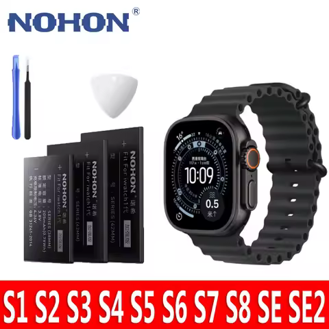 NOHON Watch Battery for Apple Watch Series 1 2 3 4 5 6 7 8 SE SE2 Ultra Batteries for iWatch S1 S2 S