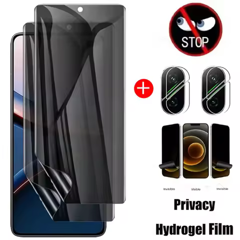 Privacy Anti Spy Peeping Hydrogel Film For Xiaomi Poco F7 F6 F5 Pro Screen Protector For Xiaomi Poco
