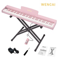 WENCAI Digital Piano With Stand 88 Keys Professional Wood Smart Portable Electric Piano Keyboard