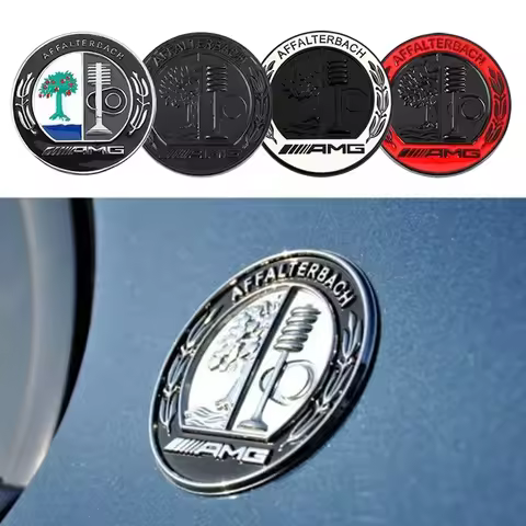 3D Metal AMG Badge Apple Tree Car Body Trunk Decoration Sticker Accessorie For Mercedes Benz A B C E