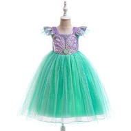 Disney New Style Mermaid Ariel Princess Dress Dress Girls Dress Gauze Pettiskirt Princess Dress
